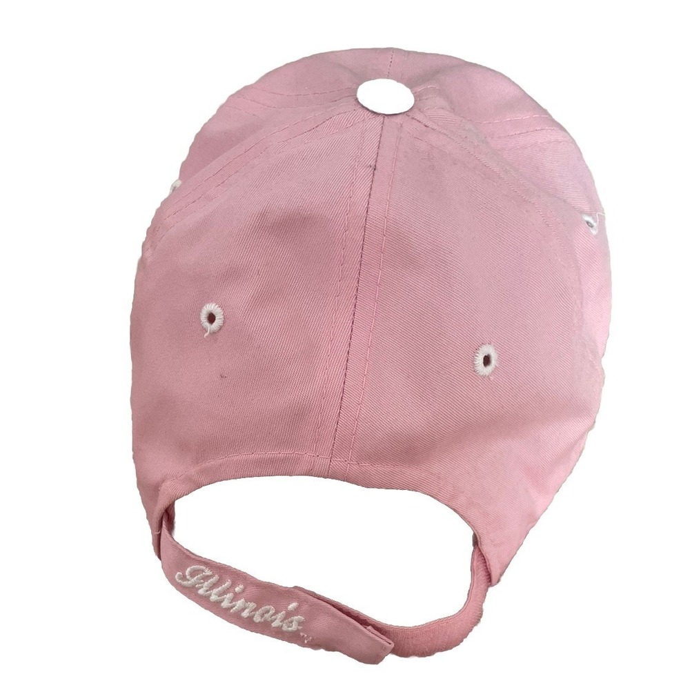 Illinois Fighting Illini Women's Pink Hat Cap NCAA Adjustable Captivating - Picture 3 of 6